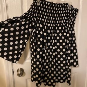 Bell sleeve mini dress